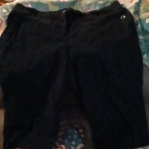 2X Chinos black stretch knee Shorts